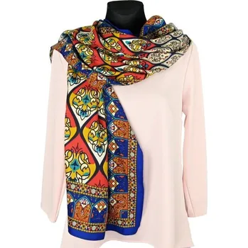 Šála Dámská šála vzorovaná orientální modrá (Dámský šál slunce orientu)