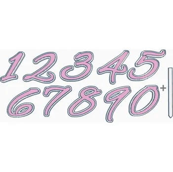 Barevná číslice - plastový zápich - 8