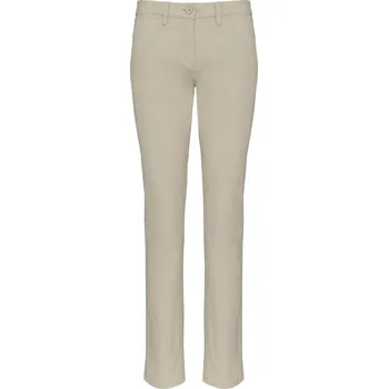 KARIBAN Dámské kalhoty CHINO K741 Velikost: 40, Barva: naturální