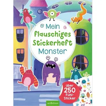 První čtění Mein flauschiges Stickerheft Monster - Dietz, Sarah