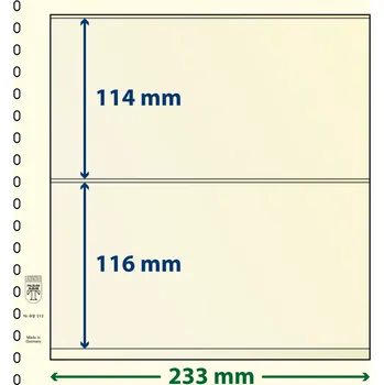 Obal pro sběratelský předmět Lindner 802212 - 2 kapsy (116 mm) Velikost balení: 1 ks