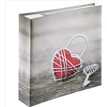 Dílna Fotoalbum Hama memo RUSTICO METAL HEART 10x15/200, popisové pole, zasouvací