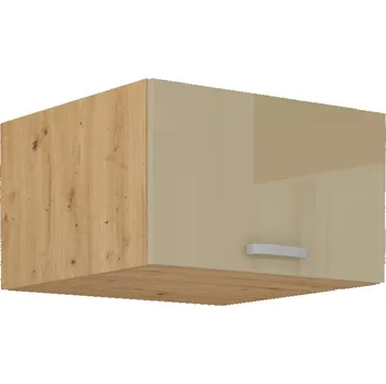 Kuchyňská linka MEADOW, skříňka horní 60 NAGU-36 1F, korpus: dub artisan, dvířka: cappuccino lesk + vyzvednutí ZDARMA