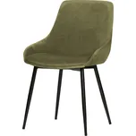 WOOOD Sametová jídelní židle SELIN světle zelená 373309-GA