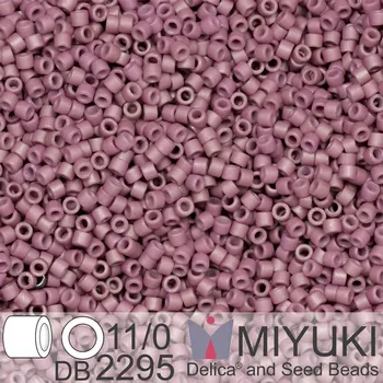 Korálek Korálky Miyuki Delica 11/0. Barva Matte Opaque Glazed Twilight Lavender DB2295. Balení 5g.