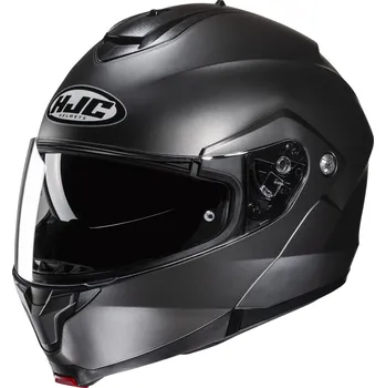 Helma na motorku HJC přilba C91N Solid semi flat titanium - L