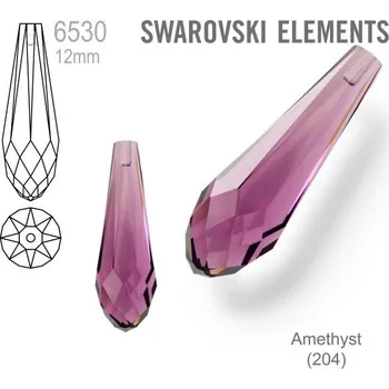 Šperk SWAROVSKI 6530 Pure Drop Pendant velikost 12mm. Barva Amethyst