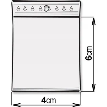 Sáček na potraviny Sáček rychlozavírací (se zipem) 4x6cm tl.0,05mm -s dírkou pro zavěšení.
