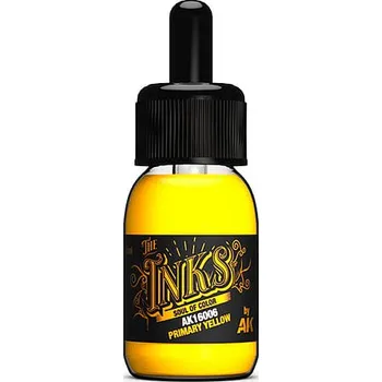 Modelářská barva AK Interactive: Inks - Primary Yellow 30ml