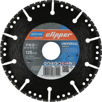 Řezný kotouč NORTON-CLIPPER Kotouč 125x22.23mm Norton Clipper PRO UNIVERSAL DUCTILE