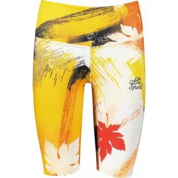 Dámské kalhoty Dámské legíny nad kolena premium ALTISPORT VOJ/ALW019LEG02 ORANŽOVÁ XXL
