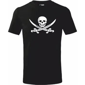 Chlapecké tričko ON-DESIGN Dětské tričko s PIRÁTEM Velikost: 110 cm/4 roky, Barva: černá