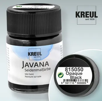 Speciální výtvarná barva Barva na hedvábí JAVANA výrobce KREUL č.815050 Opaque Black