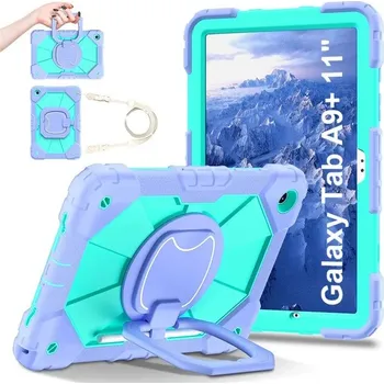 Pouzdro na tablet Outdoorový Obal Na Samsung Galaxy Tab A9 Plus Barva: Fialovo-Azurová