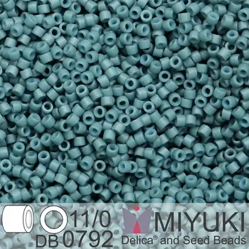Korálek Korálky Miyuki Delica 11/0. Barva Dyed SF Op Shale DB0792. Balení 5g