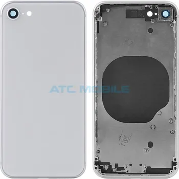 Náhradní kryt pro mobilní telefon iPhone 8 zadní kryt (sklo) s logem, rámem bílý včetně držáku SIM a tlačítek, EU verze 1:1 a zpět 24 Kč s ATC Clubem