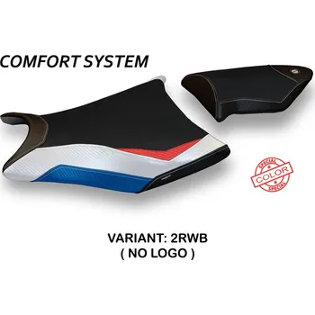 Moto sedlo TPZ Italia Potah sedla BMW S 1000 RR (09-11) Essen special color comfort model potah sedla: bez loga 2RWB (red-white-blue)
