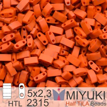 Korálek Korálky Miyuki Half Tila. Barva Matte Opaque Terra Cotta HTL 2315 Balení 3g