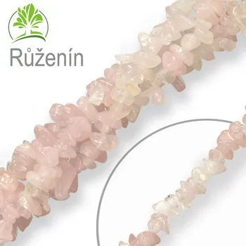 Přívěsek Návlek z tromlovaných kamenů balení 10g RŮŽENÍN
