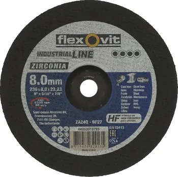 úhlová bruska NORTON-CLIPPER Broušení Kotouč pro litina 230x8x22.23mm pro Úhlová bruska Flexovit ZIRCONIA