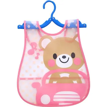 Bryndák Dětský vodotěsný bryndák Baby Safe 45x28 cm - Méďa v autě