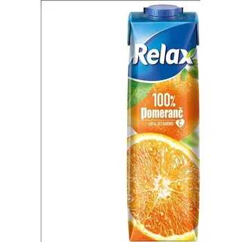 Nápoj Relax pomeranč 100% 1l, 12ks