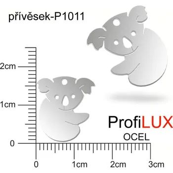 Přívěsek Přívěsek Chirurgická Ocel ozn-P1011 KOALA velikost 17x16mm. Řada přívěsků ProfiLUX