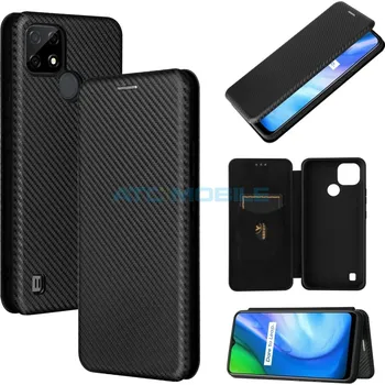 Pouzdro na mobilní telefon Pouzdro Magnetic Case Realme C21 Carbon Fiber černé a zpět 13 Kč s ATC Clubem