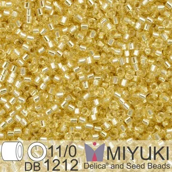 Korálek Korálky Miyuki Delica 11/0. Barva S/L Crystal Ivory DB1212. Balení 5g.