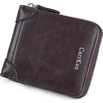 Peněženka Pánská retro peněženka z umělé kůže - Hnědá-2
