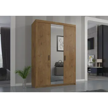 Ložnice Falco Skříň se zrcadlem Enja 3D dub lefkas