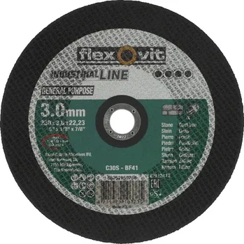 Řezný kotouč NORTON-CLIPPER Řezání Kotouč pro kámen 230x3x22.23mm pro Úhlová bruska Flexovit