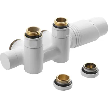 Sprchový set Bruckner WICHER COMBI připojovací sada termostatická pro středové připojení 50mm, bílá