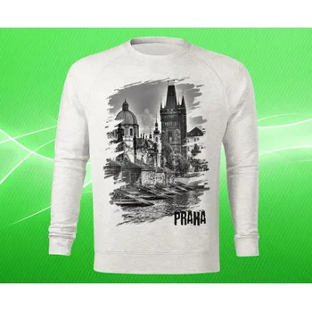 Dámská mikina mikina s městem PRAHA dámská XL