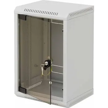 Rozvaděč 10'' rack jednodílný 9U/260 TRITON šedý plech.dveře RBA-09-CS3-CAX-C1