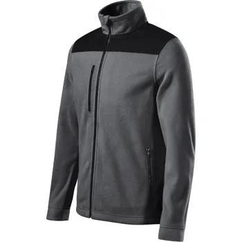 Chlapecká mikina RIMECK® Effect fleece unisex ocelově šedá Velikost: L