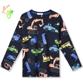 Chlapecké tričko dl.r. Kugo HC9309, tmavě modré