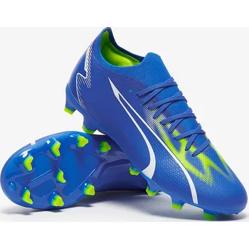 Kopačky Kopačky Puma Ultra Match FG/AG modrá/zelená (11uk/ 46EU/ 30cm)