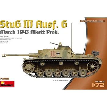 Plastikový model 1/72 StuG III Ausf. G, March 1943 Prod.