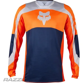 Moto oblečení Pánský MX dres FOX 180 Nitro Jersey Flo Orange 2024 M