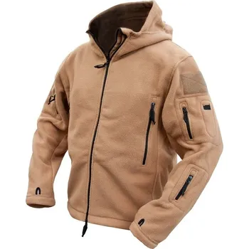 Pánská mikina KOMBAT UK Taktická fleece mikina s kapucí Recon Hoodie Coyote Kombat® Tactical Velikost: S