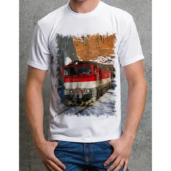Pánské tričko tričko s lokomotivou 754 032 164