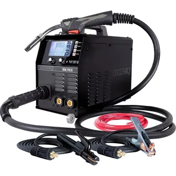Svářečka Svářecí invertor MIG EasyMIG 207 DUAL PULSE + hořák 24/3m + kabely + ventil + láhev CO2 plná