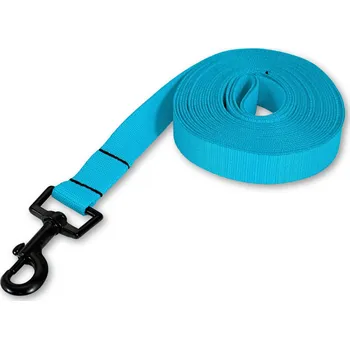 Vodítko pro psa Lehké stopovací vodítko PafDog® ploché, 2cm, 4 délky - světle tyrkysová DÉLKA VODÍTKA: 10 metrů