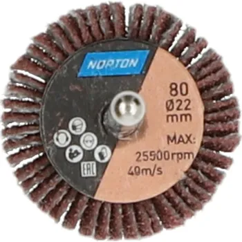 Brusný kotouč NORTON-CLIPPER Vřetenové lamelové kotouče 22x10mm x6mm SK(C) Zr 80 Norton BDX