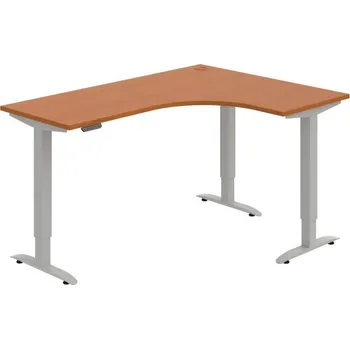 Kancelářský vozík HOBIS trigon elektr.stavitelný stůl paměť.ovlad. - MST 2M 60 L, třešeň + doprava zdarma