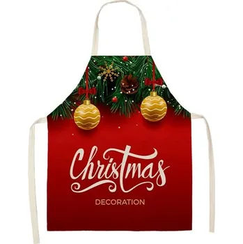 Kuchyňská zástěra Vánoční zástěra s kapsami | kuchyňská zástěra - 2WQ-46377-114,dětská velikost 47 x 38 cm