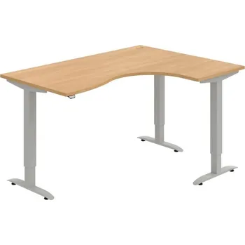 Kancelářský vozík HOBIS trigon elektr.stavitelný stůl stand.ovlad. - MST 2 2005 L, dub + doprava zdarma