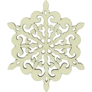 Dřevěný tácek pod kávu | podložka pod hrnek, styl vločka - číslo6