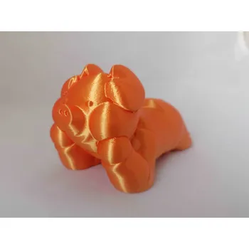 Filament Vzorek FIBER3D PLA Silk - hedvábný filament 1,75 mm 10 m, Barva Oranžová